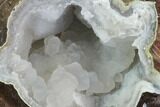 Crystal Filled Dugway Geode (Polished Half) #121715-1